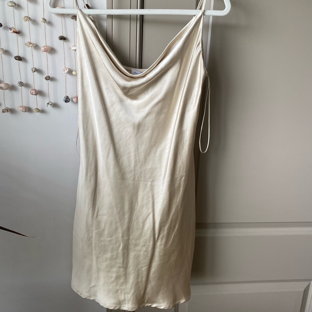 ENDLESS ROSE IVORY SATIN SLIP DRESS - Picture 2 of 8